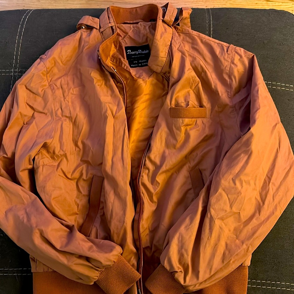 Vintage 80’s Barry Dolan Burnt Orange Jacket.  XL.